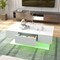 Modern Led Coffee Table With 20 Color Led Lights And 2 Storage Drawers-white